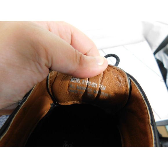 Nunn Bush Men's Kirkwood Cap Toe Oxford Shoes 81030-001 Black Size 7.5M Comfort - Picture 8 of 9